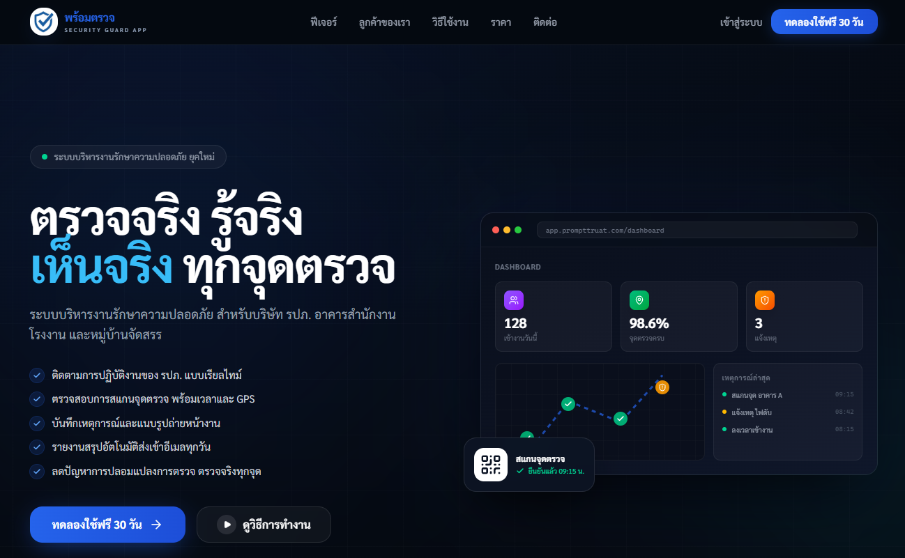 แดชบอร์ด Patrol Analytics
